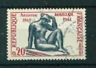 Frankreich 1961 Geburtstag Hundertjahrfeier von Aristide Maillol Briefmarke. Gebraucht. Sg 1512.