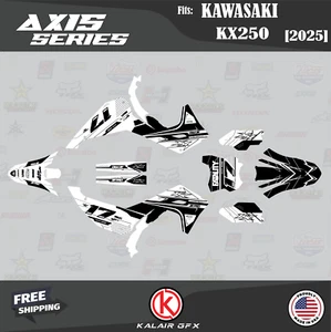 Graphics Kit for Kawasaki KX250 KX 250 (2025) Axis Series - WHITE - Picture 1 of 6