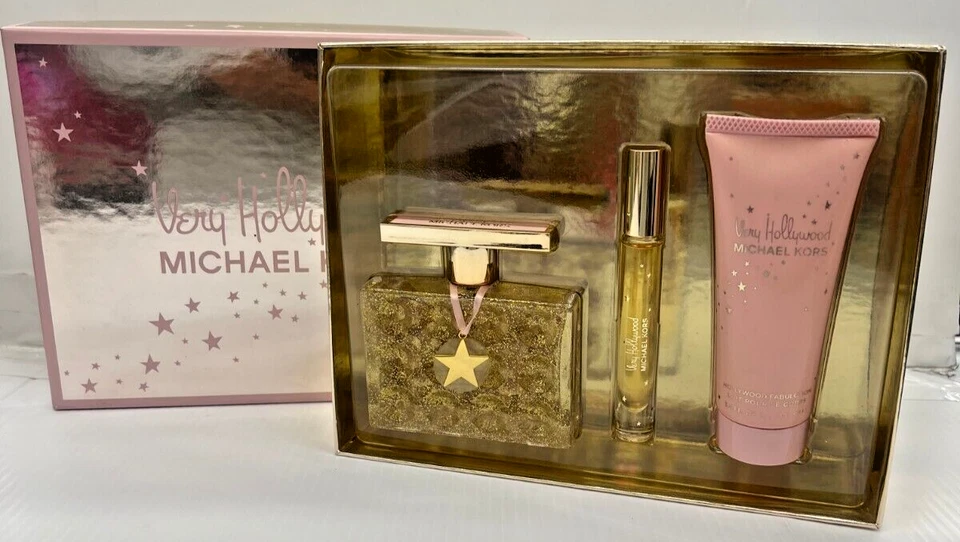 Michael Kors Very Hollywood Sparkling Hollywood 3 piezas 3,4 OZ EDT con LOCIÓN CORPORAL GRATIS Foto 1 de 1