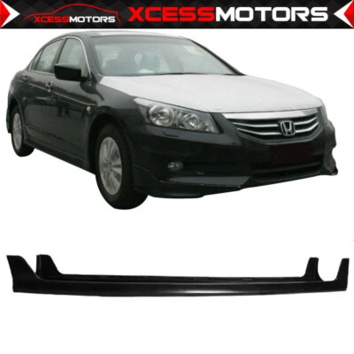 Fits 08-12 Honda Accord Sedan OE Style Side Skirts Rocker Pannel Extensions PU Foto 1 de 3
