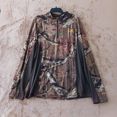 Pullover camuflado Mossy Oak XL Break Up Infinity 1/4 cremallera en muy buena condición Foto 1 de 4