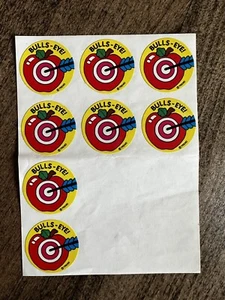 Vintage Scratch And Sniff Stickers Trend 80s Apple Bullseye - Picture 1 of 3