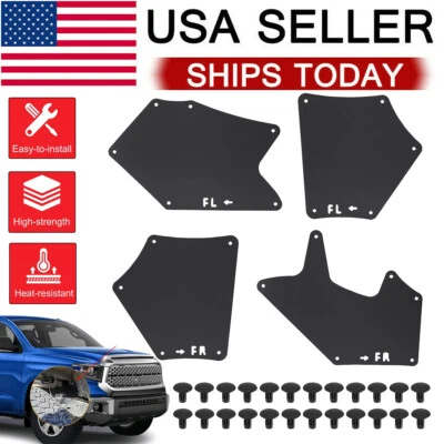 4X Splash Shield For Toyota Tundra & Sequoia 2007-2022 Fender Liner Apron Guard Foto 1 de 4