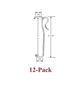 UNA DOCENA DE CLIPS DE BALANCEO de listón único de 3" para MADERA o MINI persianas horizontales - ¡Nuevo! - Imagen 1 de 2