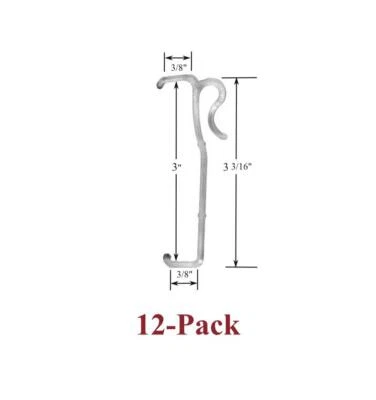 ONE DOZEN 3" Single Slat VALANCE CLIPS for WOOD or MINI Horizontal BLINDS - New! - Image 1 of 2