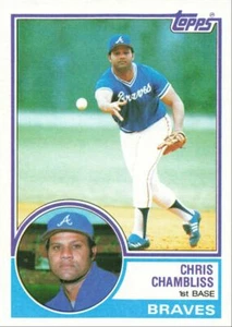 1983 Topps Baseball Chris Chambliss Atlanta Braves #792 - Picture 1 of 2