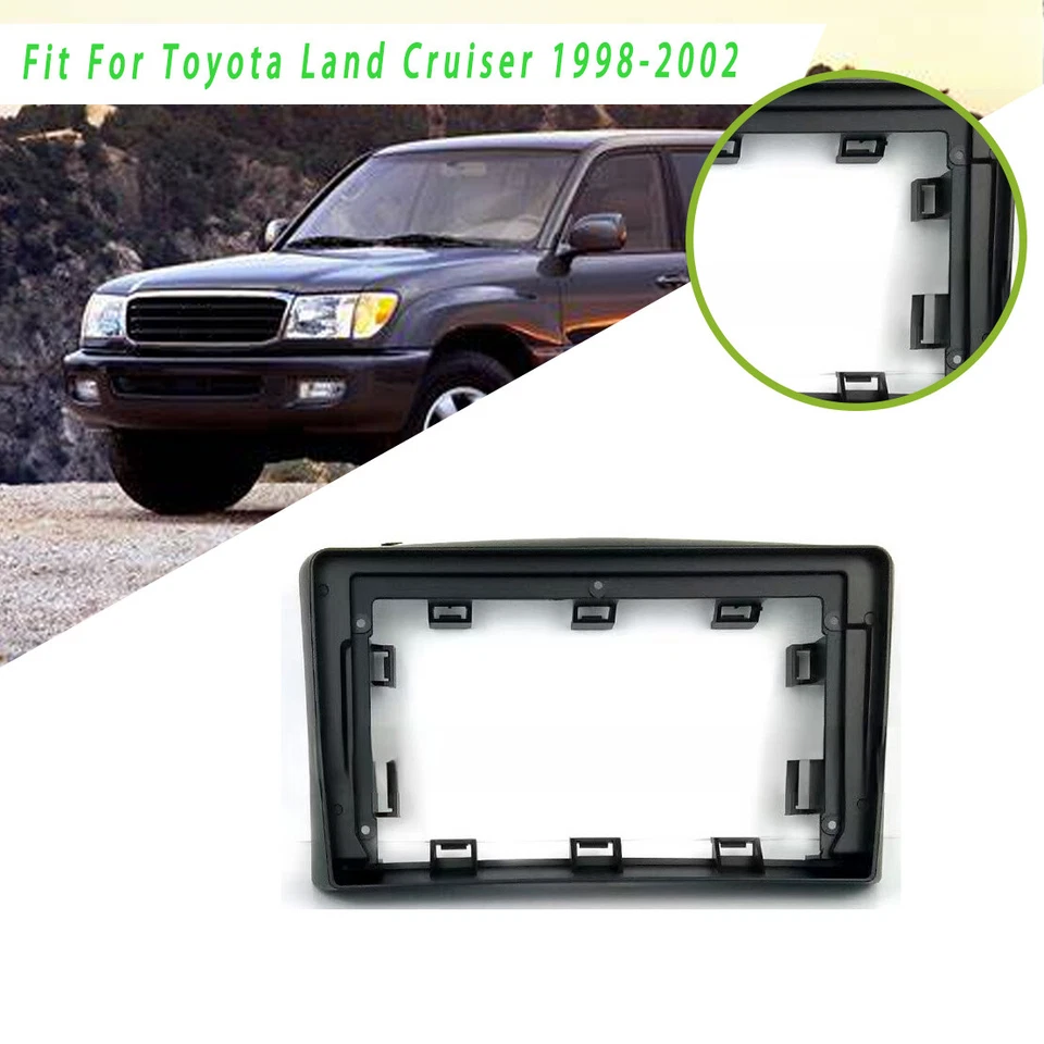 Fascia Stereo Radio Bezel Panel Frame DVD Trim For Toyota Land Cruiser 1998-2002 - Image 1 of 1