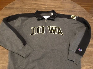 Sudadera Sudadera Campeón con Cremallera Parcial Grande Iowa Hawkeyes - Imagen 1 de 12