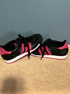 ADIDAS SAMOA WOMENS PINK/BLACK SHOES SIZE 8 - Picture 1 of 5