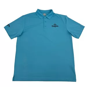Callaway Shirt Men's L Blue Opti-Dri Short Sleeve Polo Golf Don Julio 1942 - Picture 1 of 9