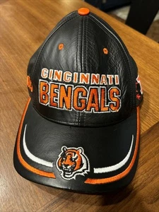Cincinnati Bengals NFL Football Leather Reebok Adjustable Hat Cap - Picture 1 of 7