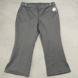 Cato Pants Womens 18/20W Gray Plus Sportswear Pull On Flare Stretch Career New - Picture 1 of 14