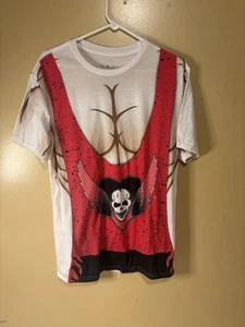 WWE Bret The Hitman Hart Halloween Costume Tee Graphic T-Shirt Large - Picture 1 of 4