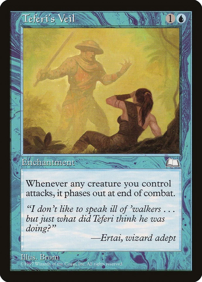 Teferi's Veil Weatherlight PLD Blue Uncommon MAGIC GATHERING CARD ABUGames - Image 1 of 1