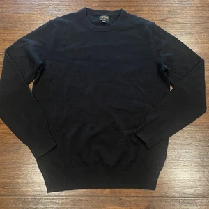J.Crew Men's Sz S Black Cashmere Crewneck Sweater Lightweight Preppy BE895 - Picture 1 of 11