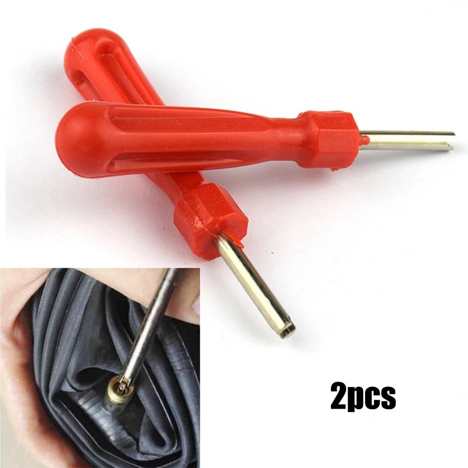 2pcs Single Head Valve Core Remover 69mm Handle Length Tire Repair Tool - Image 1 of 4