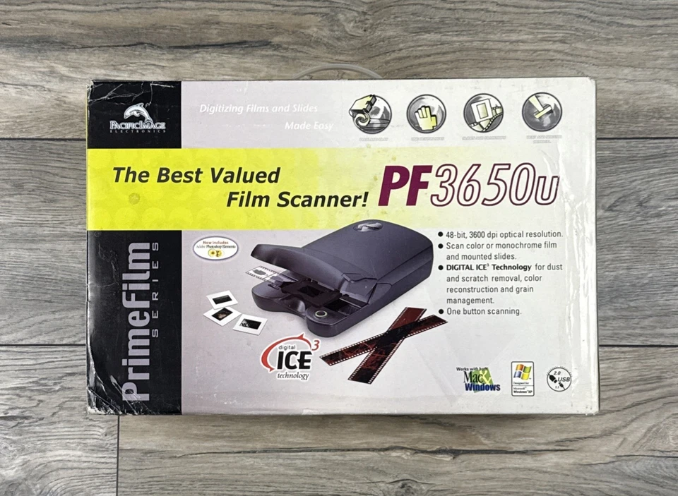 Pacific Image PrimeFilm Scanner Model PF3650u NEW IN BOX SEE DESCRIPTION - Image 1 of 4