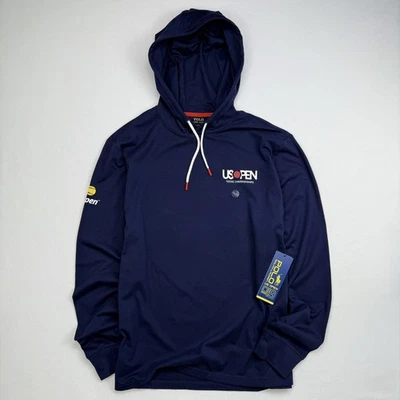 New POLO Ralph Lauren Tennis Hoodie Long Sleeve Mens L US Open 2019 Navy - Image 1 of 4