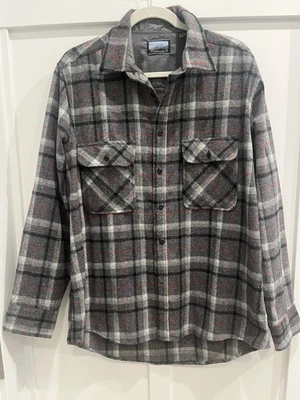 FIELDMASTER Wool Button Down Plaid Flannel Top Shirt Jacket Men’s SZ Large - Image 1 of 3