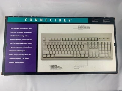 Key Tronic ConnectKey Wired 104-key Enhanced Keyboard AT-style port connection - Image 1 of 4