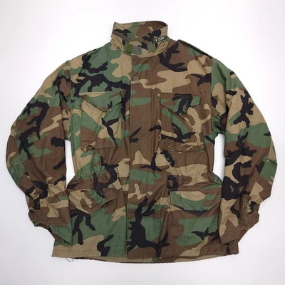 Chaqueta de Campo Militar De Colección Bosque Camuflaje Clima Frío Abrigo Para Hombre Grande Foto 1 de 4