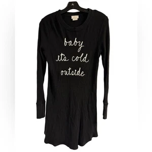 Abito nero a costine Kate Spade taglia M bambino fa freddo fuori - Foto 1 di 5