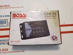 BOSS AUDIO BV-AM5 ONE IN FOUR OUT SIGNAL AMPLIFIER 4L4 - Picture 1 of 7