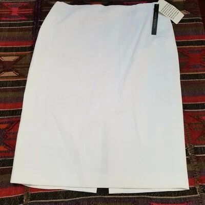 David Meister женщин карандаш повседневный юбка назад разрез слоновой кости размер 6 хлопковая смесь новый - Изображение 1 из 4