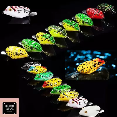  Frog Topwater SILVER TAIL FROG Lure Bass/Snakehead/Pike USA Hi Splash Bait A+ - Image 1 of 4