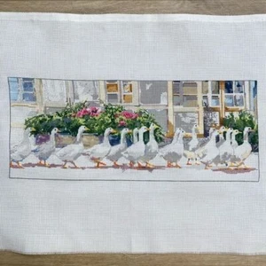 Seltenes Dawna Barton Gaggle Of Geese Kreuzstich-Set Dinner Call abgeschlossen - Bild 1 von 11