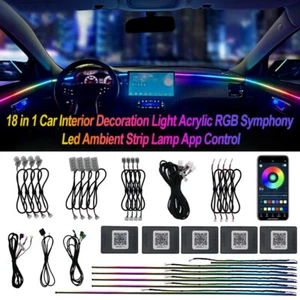 Symphony Dream Car RGB Interior Ambient Lighting Full LED Bead Wireless Kit - Foto 1 di 33