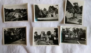 Torquay Antik Cockington Englische Landschaft Schwarz Weiß Foto LOT - Bild 1 von 5