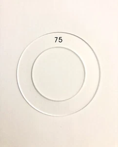 Size 75 (1 7/8 inch) Cover Button Template - Picture 1 of 1