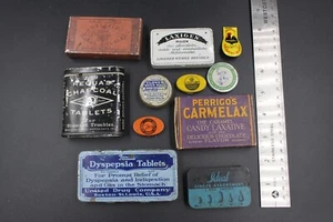 AGRUPACIÓN DE 10 LATAS PUBLICITARIAS VINTAGE, CON CLICKER PUBLICITARIO - Imagen 1 de 5