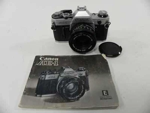Canon AE-1 35mm SLR w/FD 50mm f1.8 - Picture 1 of 7