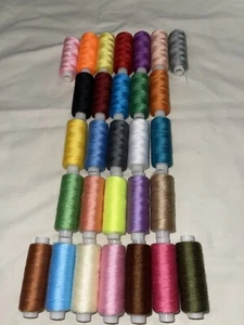 Lot of 29 Spools Embroidery Thread Colorful 2” Spools New - Picture 1 of 6