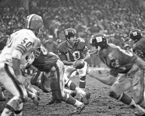 New York Giants FRAN TARKENTON 8x10 Photo Yankee Stadium Print Poster HOF 86 Cover