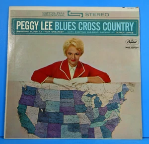 PEGGY LEE BLUES CROSS COUNTRY LP 1962 ORIGINAL PRESS GREAT CONDITION VG+/VG++!!A - Picture 1 of 6