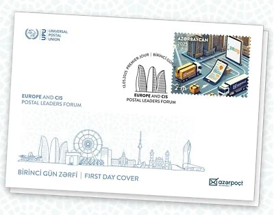 AZERBAIYÁN 2025 * Foro de Líderes Postales de Europa y la CEI 2025 * FDC Foto 1 de 2