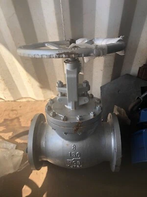 Válvula de globo de 8 pulgadas con brida de acero fundido vástago ascendente estándar 13 borde cromado Foto 1 de 2