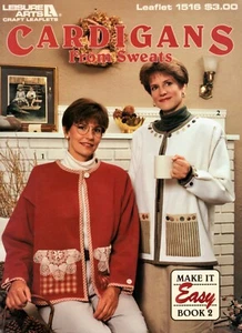 Cardigans from Sweats, Leisure Arts 1516 Make It Easy Book 2 - Picture 1 of 2