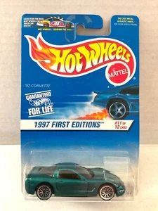 Hot Wheels 1997 CORVETTE - 1997 First Editions #515 - Green - 1st Casting! - Picture 1 of 3