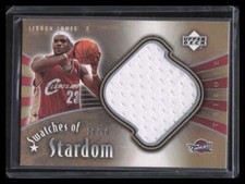 2005-06 Upper Deck Trilogy Swatches of Stardom LJ LeBron James Jersey 26/50