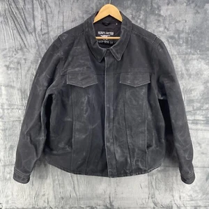 First MFG Co Heavy Hitter Motorcycle Jacket 20oz. Black Raw Canvas SZ XXL - Picture 1 of 24