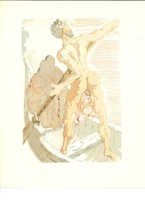 SALVADOR DALI PRINT L'Enfer 03 "Charon" (Divine Comedy) - Picture 1 of 3