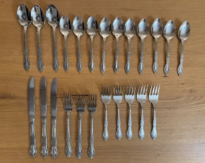 Lote de 23 cubiertos de acero inoxidable Northland Carolina Corea Foto 1 de 4