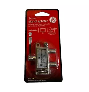 GE 2-Way Signal Splitter 5-900 MHZ UPC 030878332187 - Picture 1 of 4