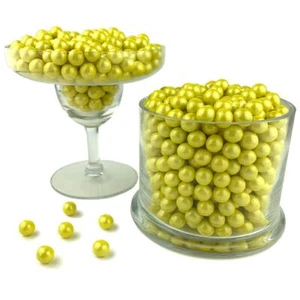 Color It Candy Shimmer Yellow Sixlets 2 Lb Bag - Perfect For Table Centerpieces, - Picture 1 of 6