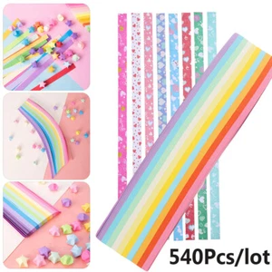Mix-Color DIY Crafts Best Wishes Folding Star Paper Strips Scrapbooking Origami - Picture 1 of 19