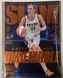 CAITLIN CLARK SLAM MAGAZINE ORANGE METAL NUMBERED 416 OF 867 INDIANA FEVER - Foto 1 di 10